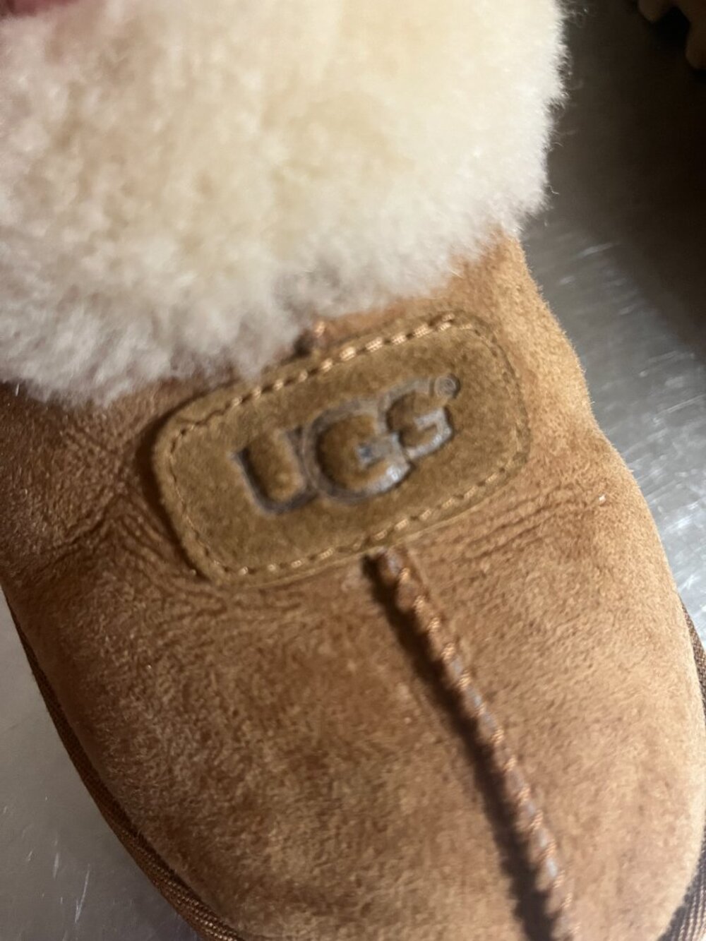 UGG Chestnut Coquette Fluppy Slippers Size US 9 - Picture 5 of 8